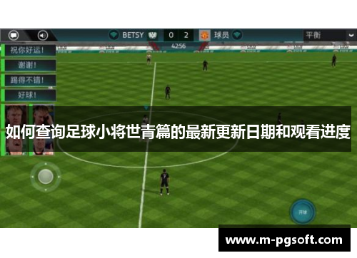 如何查询足球小将世青篇的最新更新日期和观看进度